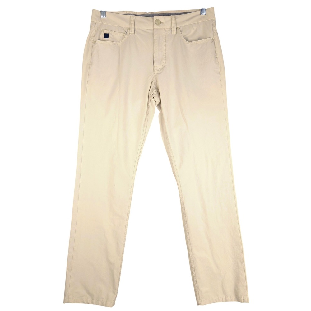 Vineyard Vines Mens On-The-Go 5-Pocket Pant Khaki Tan Chino 31x30 (Fits 31x29)